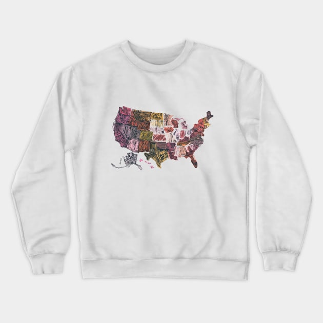 USA Crewneck Sweatshirt by Britt Does Design